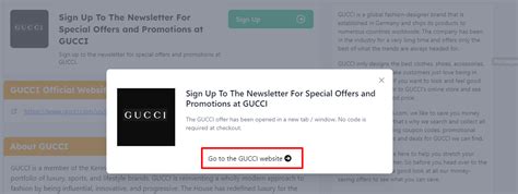 gucci code promo|Gucci bag discount code.